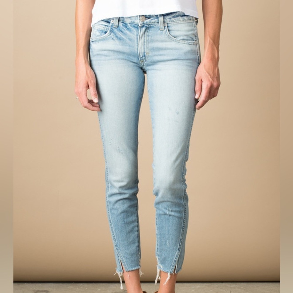 AMO Twist Fairfax Cropped Skinny Jeans